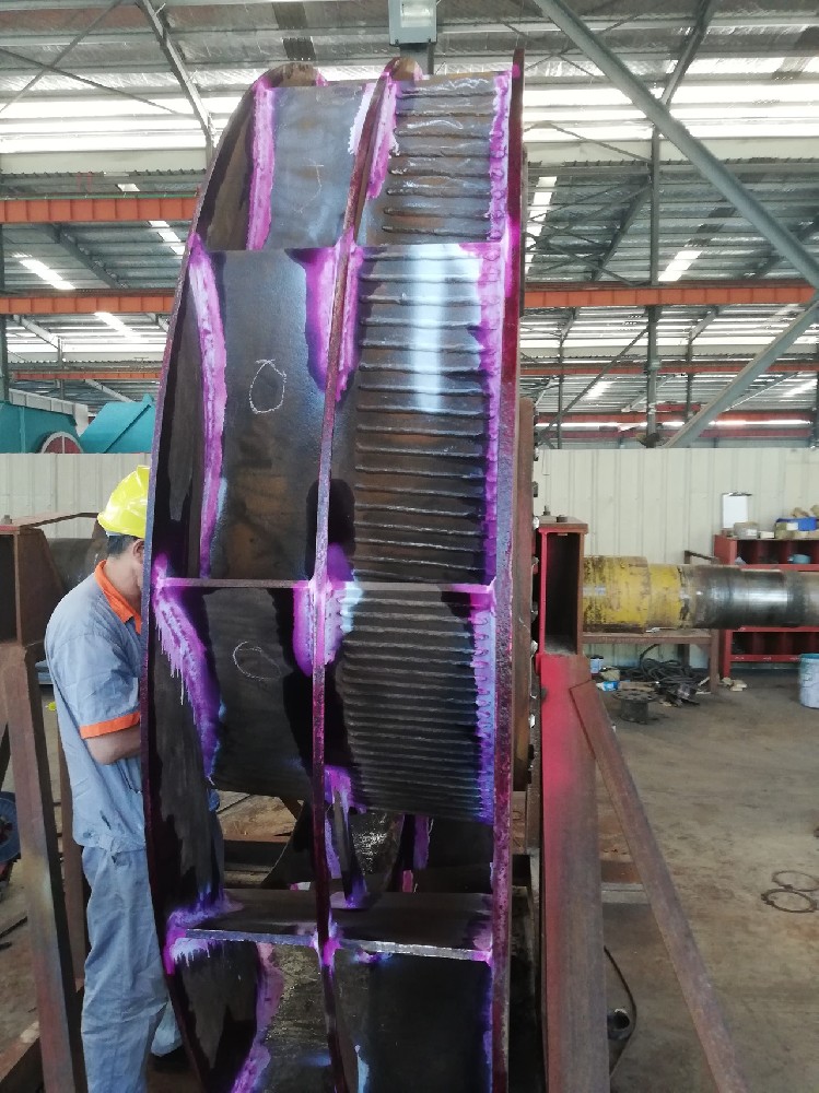 26F主排風風機葉輪加工過程